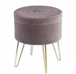 EUGAD Sitzhocker, Samthocker mit Stauraum, rund, mit stabilen goldenen Metallfüßen, Türkis Dunkelgrau, Dunkelgrün, Hellgrau, Rosa, Türkis 50 EUGAD Sitzhocker, Samthocker mit Stauraum, rund, mit stabilen goldenen Metallfüßen, Türkis Dunkelgrau, Dunkelgrün, Hellgrau, Rosa, Türkis -EUGAD Verkäufe 001b9df4 1e85 51f8 b342 e5e041155769