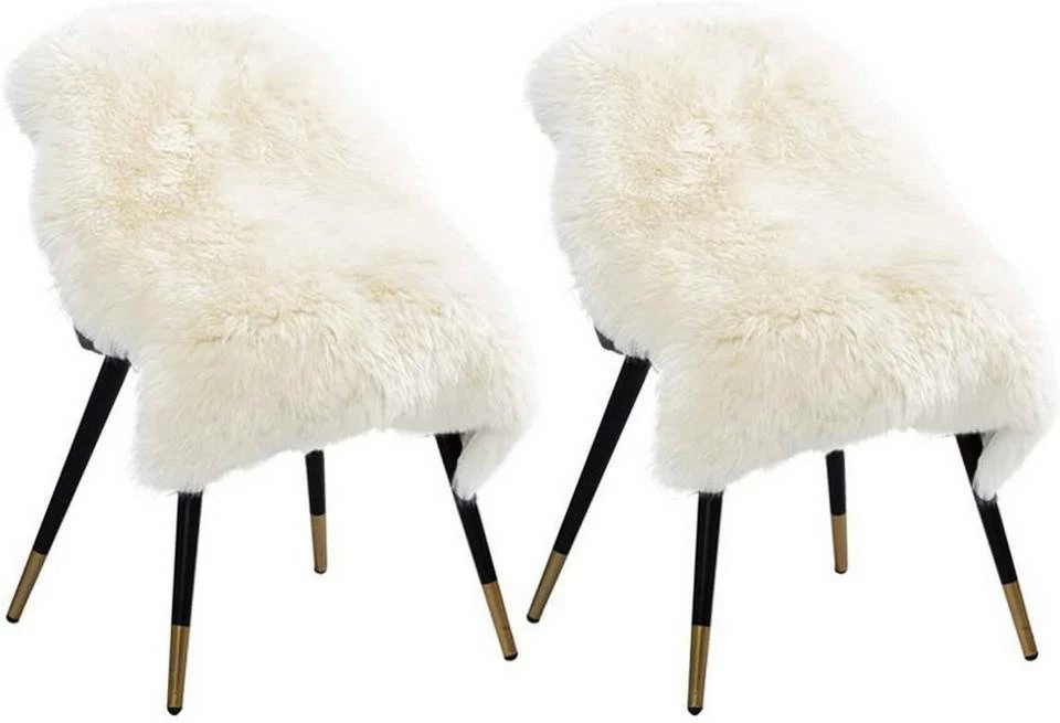 Teppich, EUGAD, 2er-Set Öko Lammfell echtes Longhair Fell L (90-99)x60cm Weiß 3 Teppich, EUGAD, 2er-Set Öko Lammfell echtes Longhair Fell L (90-99)x60cm Weiß