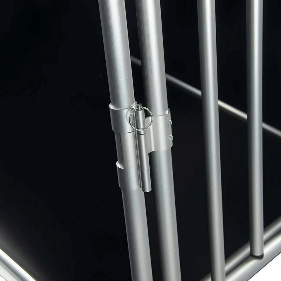 EUGAD Tiertransportbox, Hundetransportbox Alu Hundebox Reisebox Autobox für Husky Samojede Weimaraner Labrador Golden Retriever 90 x 65 x 69 cm XXL Schwarz Grau 17 EUGAD Tiertransportbox, Hundetransportbox Alu Hundebox Reisebox Autobox für Husky Samojede Weimaraner Labrador Golden Retriever 90 x 65 x 69 cm XXL Schwarz Grau – Bild 15