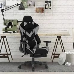 EUGAD Gaming Chair, Bürostuhl, Gaming Stuhl, Stoffbezug Rot Grau, Schwarz -EUGAD Verkäufe 00c8b974 5fb6 5c65 8c72 c34e5322538e