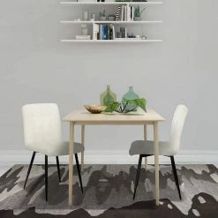 EUGAD Esszimmerstuhl (2 Stück), Polsterstuhl Wohnzimmerstuhl Samtstuhl Sessel mit Rückenlehne, Metallbeine, Sitzfläche aus Samt, Dunkelgrün Blau, Creme, Dunkelgrau, Dunkelgrün, Hellgrau, Rosa -EUGAD Verkäufe 019d8d20 f872 5498 a7d7 ac92684a92f2