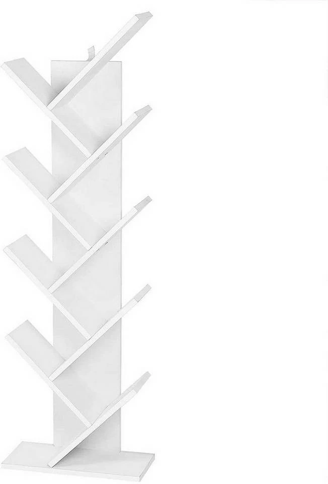 EUGAD Bücherregal, Raumteiler Standregal, mit 8 Ebenen, 40x20x127cm, Weiß 3 EUGAD Bücherregal, Raumteiler Standregal, mit 8 Ebenen, 40x20x127cm, Weiß