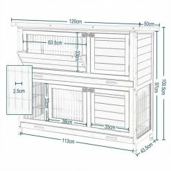 EUGAD Tierhaus, Hasenstall Kaninchenstall Hasenkäfig Kleintierstall Meerschweinchen Massivholz Hellrot 120 x 50 x 100,5 cm Grau-Weiß, Hellbraun 40 EUGAD Tierhaus, Hasenstall Kaninchenstall Hasenkäfig Kleintierstall Meerschweinchen Massivholz Hellrot 120 x 50 x 100,5 cm Grau-Weiß, Hellbraun -EUGAD Verkäufe 024fe443 cded 4db0 a38b 8d6b8fa9c954