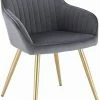 EUGAD Polsterstuhl (Set, 1 Stück), Esszimmerstuhl Küchenstuhl Samt, mit goldener Metallbeinen Blau, Bordeaux, Dunkelgrau, Dunkelgrün, Hellgrau, Rosa, Schwarz -EUGAD Verkäufe 02ae8e0f 958d 4857 af61 fafd3e159ac1