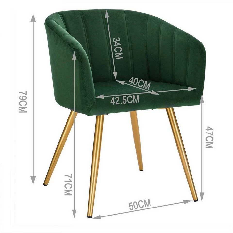 EUGAD Esszimmerstuhl, 2er-Set Esszimmerstuhl Polsterstuhl aus Samt Dunkelgrün Dunkelgrau, Dunkelgrün, Rosa, Schwarz 5 EUGAD Esszimmerstuhl, 2er-Set Esszimmerstuhl Polsterstuhl aus Samt Dunkelgrün Dunkelgrau, Dunkelgrün, Rosa, Schwarz – Bild 3