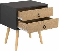 EUGAD Nachttisch, Beistelltisch mit 2 Schubladen Nachtkommode Nachtschrank Holzbeine MDF 46x35x50cm Weiß Grau, Weiß 29 EUGAD Nachttisch, Beistelltisch mit 2 Schubladen Nachtkommode Nachtschrank Holzbeine MDF 46x35x50cm Weiß Grau, Weiß -EUGAD Verkäufe 03b052ec fa40 5ea2 bff5 95ce959ea145