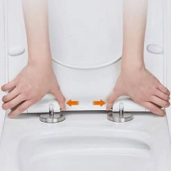 EUGAD WC-Sitz, Toilettendeckel mit Absenkautomatik D Form Weiß 12 EUGAD WC-Sitz, Toilettendeckel mit Absenkautomatik D Form Weiß -EUGAD Verkäufe 03bc7ee8 a470 584a be43 7205edbadd41