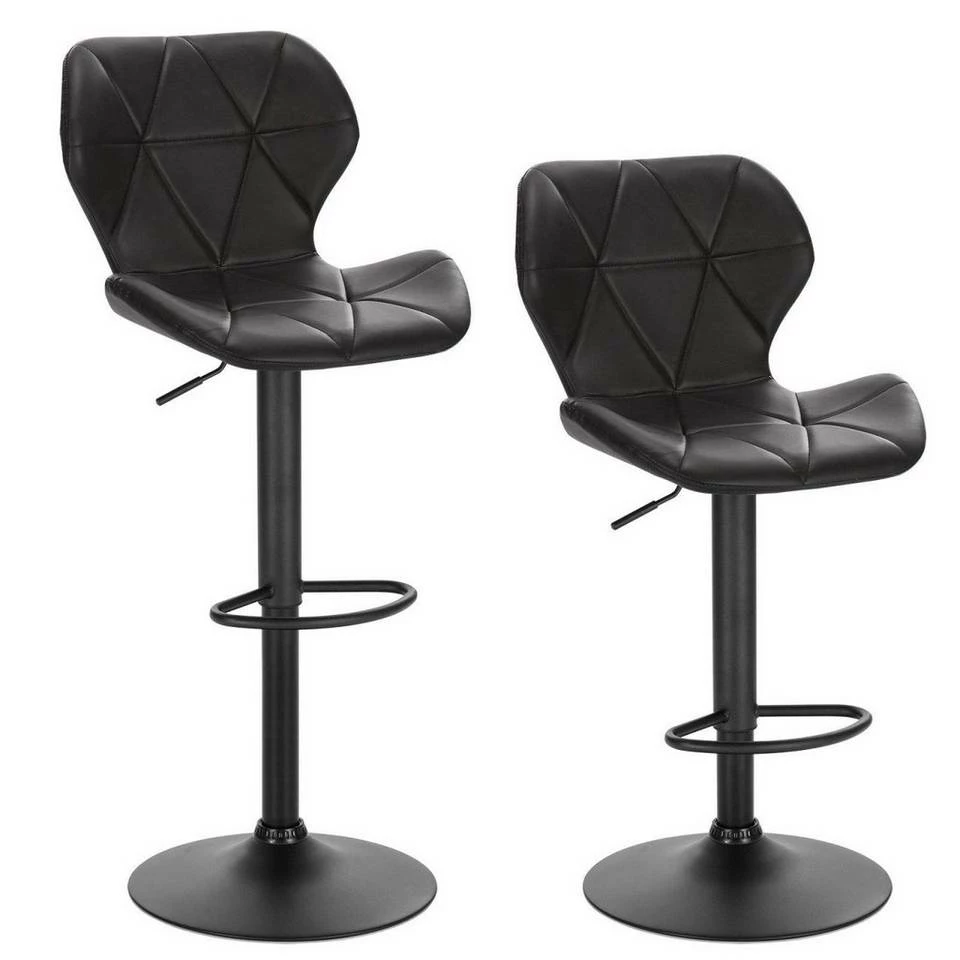 EUGAD Barhocker (2 St), 2er-Set höhenverstellbar und drenbar mit Rückenlehne aus Kunstleder Stahl Grau Anthrazit, Braun, Dunkelbraun 19 EUGAD Barhocker (2 St), 2er-Set höhenverstellbar und drenbar mit Rückenlehne aus Kunstleder Stahl Grau Anthrazit, Braun, Dunkelbraun – Bild 17