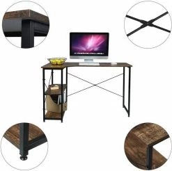 EUGAD Schreibtisch, PC-Tisch Bürotisch Arbeitstisch mit Bücherregal Holz 120x74x71,5 cm Hell Eiche Holz Vintage, Weiß+Hell Eiche 34 EUGAD Schreibtisch, PC-Tisch Bürotisch Arbeitstisch mit Bücherregal Holz 120x74x71,5 cm Hell Eiche Holz Vintage, Weiß+Hell Eiche -EUGAD Verkäufe 07b5690f 04f6 52be a4d1 af7a29a4754e