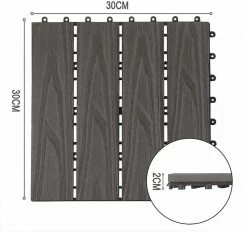 EUGAD WPC-Fliesen, 22 Stück WPC Terrassenfliesen 30x30cm Holzstruktur Coffee Anthrazit, Dunkelgrau, Hellgrau -EUGAD Verkäufe 08705ea5 3891 59f7 b322 3532d6f22248