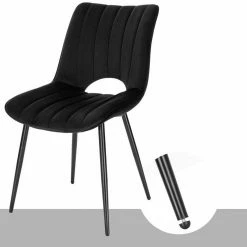 EUGAD Esszimmerstuhl (2 Stück), Küchenstuhl, Polsterstuhl, Wohnzimmerstuhl ohne Armlehne, Metallbeine, Samt, Dunkelgrau Hellgrau, Schwarz 51 EUGAD Esszimmerstuhl (2 Stück), Küchenstuhl, Polsterstuhl, Wohnzimmerstuhl ohne Armlehne, Metallbeine, Samt, Dunkelgrau Hellgrau, Schwarz -EUGAD Verkäufe 0d23c91e 02d3 4142 a057 c73d40da7dfe