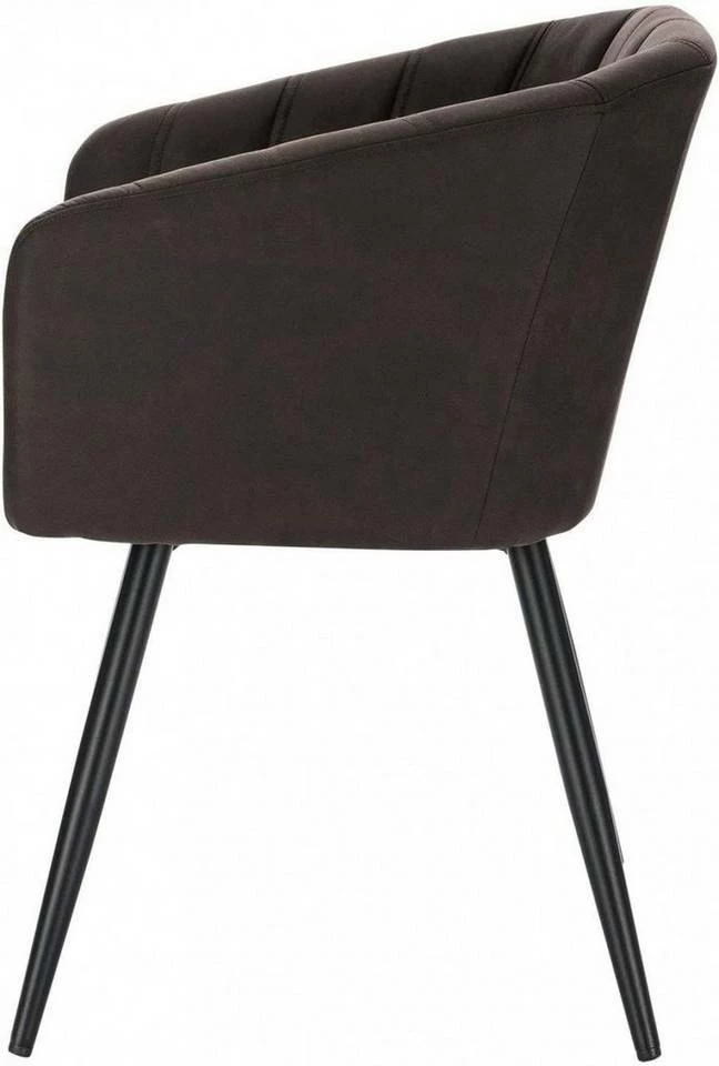 EUGAD 4-Fußstuhl, 6er-Set Esszimmerstuhl Polsterstuhl aus Stoffbezug Grau Dunkelbraun 16 EUGAD 4-Fußstuhl, 6er-Set Esszimmerstuhl Polsterstuhl aus Stoffbezug Grau Dunkelbraun – Bild 14