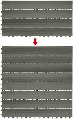 EUGAD WPC-Fliesen, WPC Fliesen Klickfliesen in Holzoptik 12 Stücke für 2m² Coffee Anthrazit, Grau, Hellgrau, Braun -EUGAD Verkäufe 107819c6 c133 5848 997a a2d89f91ae16