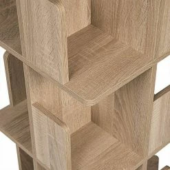 EUGAD Bücherregal, Raumteiler Standregal 360° frei drehbar, mit 4 Ebenen, MDF, Natur -EUGAD Verkäufe 12836bac 7787 5b4a 8d05 70fe9f29e257