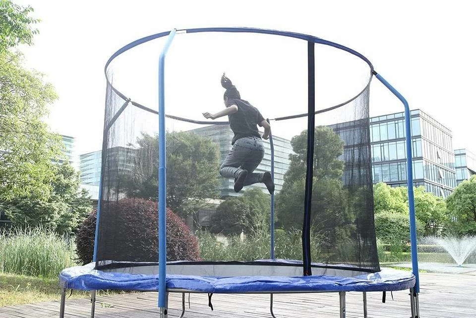 EUGAD Gartentrampolin, Trampolin 305 cm mit Sicherheitsnetz Blau 4 EUGAD Gartentrampolin, Trampolin 305 cm mit Sicherheitsnetz Blau – Bild 2