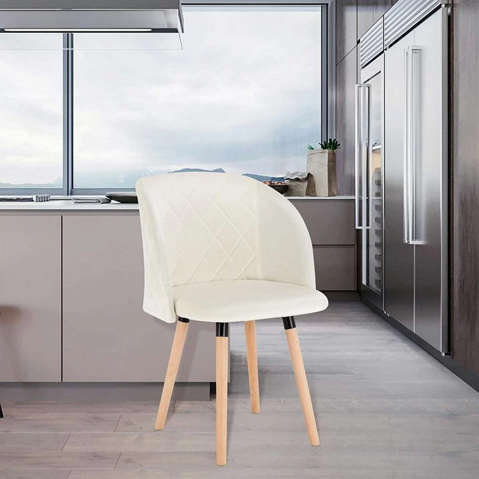 EUGAD Esszimmerstuhl, 2er-Set Esszimmerstuhl Küchenstuhl Samt Massivholz Rosa Cremeweiß 12 EUGAD Esszimmerstuhl, 2er-Set Esszimmerstuhl Küchenstuhl Samt Massivholz Rosa Cremeweiß – Bild 10