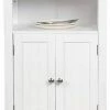 EUGAD Badkommode, Badschrank Beistellschrank, mit Doppeltür, 4 Fächern, MDF, Weiß 2 EUGAD Badkommode, Badschrank Beistellschrank, mit Doppeltür, 4 Fächern, MDF, Weiß -EUGAD Verkäufe 151f16e2 9034 5635 bd1b 481220001f46