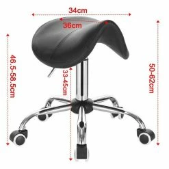 EUGAD Drehstuhl (1 Stück), Sattelhocker gepolstert höhenverstellbar aus Kunstleder Grau Schwarz, Weiß -EUGAD Verkäufe 1794ce6f 27a1 57c5 8513 9e028d84f38c