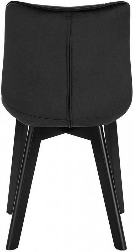 EUGAD Esszimmerstuhl (6 Stück), Wohnzimmerstuhl mit Rückenlehne, Polsterstuhl Küchenstuhl Weich Samt und Holz für ESS- und Wohnzimmer Schwarz Dunkelgrau, Dunkelgrün, Rosa 9 EUGAD Esszimmerstuhl (6 Stück), Wohnzimmerstuhl mit Rückenlehne, Polsterstuhl Küchenstuhl Weich Samt und Holz für ESS- und Wohnzimmer Schwarz Dunkelgrau, Dunkelgrün, Rosa – Bild 8