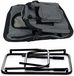 EUGAD Tiertransporttasche, Hundebox faltbar Hundetransportbox Auto Transportbox Reisebox Katzenbox Grau -EUGAD Verkäufe 18d09841 5d55 5dbb 883a 4082c4992735