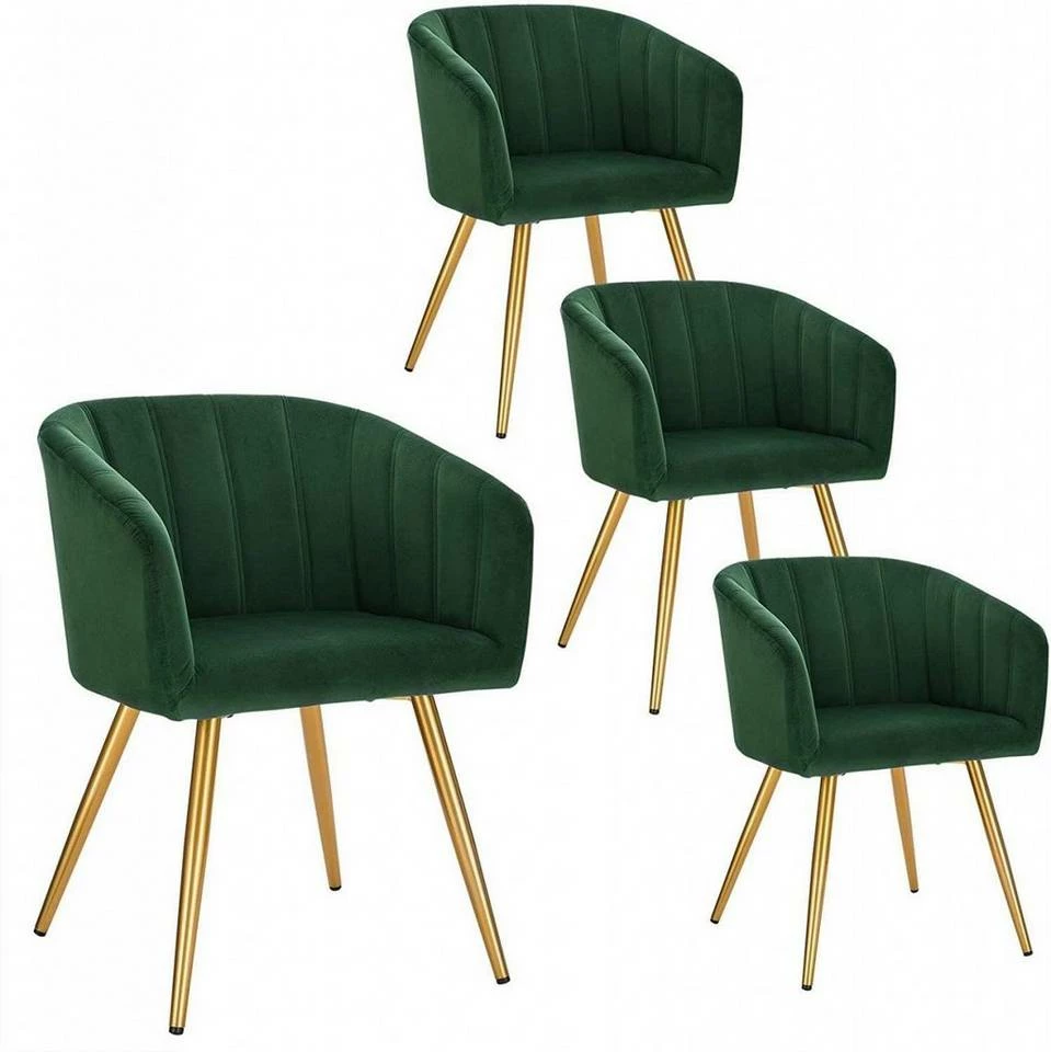 EUGAD Esszimmerstuhl (4 Stück), 4er-Set Esszimmerstuhl Polsterstuhl aus Samt Dunkelgrün Dunkelgrau, Dunkelgrün, Rosa, Schwarz 3 EUGAD Esszimmerstuhl (4 Stück), 4er-Set Esszimmerstuhl Polsterstuhl aus Samt Dunkelgrün Dunkelgrau, Dunkelgrün, Rosa, Schwarz