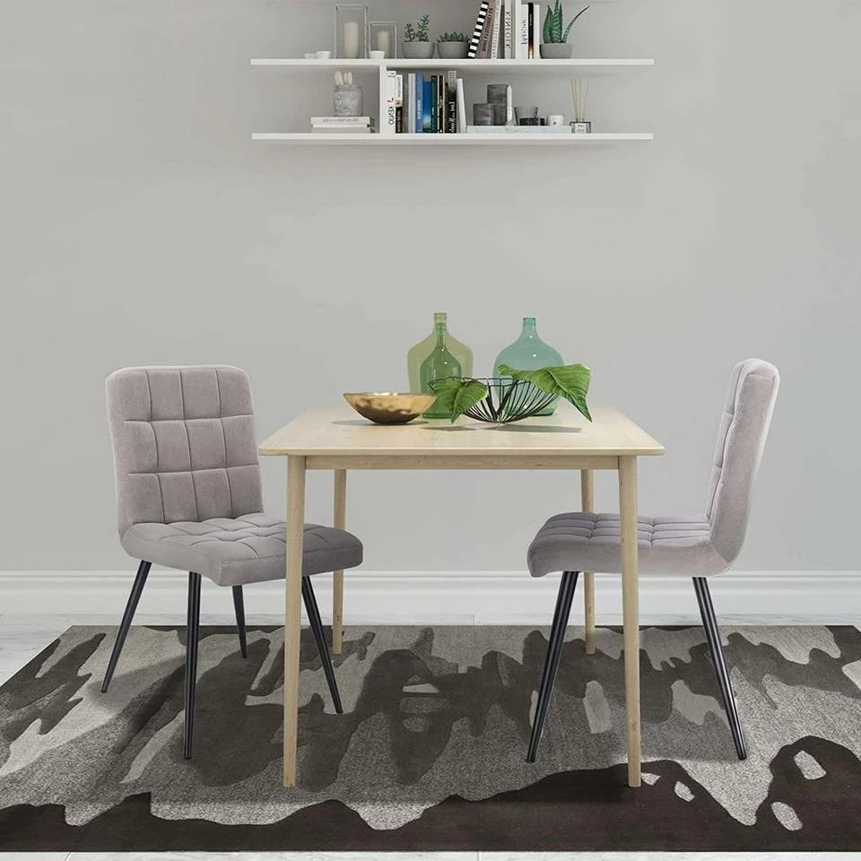 EUGAD Esszimmerstuhl (4 Stück), Polsterstuhl Wohnzimmerstuhl Samtstuhl Sessel mit Rückenlehne, Metallbeine, Sitzfläche aus Samt, Blau Creme, Dunkelgrau, Hellgrau, Rosa 10 EUGAD Esszimmerstuhl (4 Stück), Polsterstuhl Wohnzimmerstuhl Samtstuhl Sessel mit Rückenlehne, Metallbeine, Sitzfläche aus Samt, Blau Creme, Dunkelgrau, Hellgrau, Rosa – Bild 8