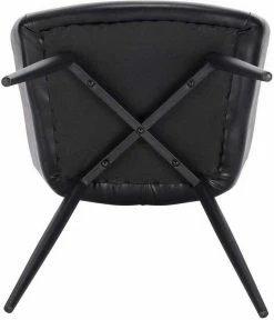 EUGAD Esszimmerstuhl, aus Kunstleder mit Armlehnen und Rückenlehne Gestell aus Metall Schwarz Braun, Dunkelbraun, Dunkelgrau -EUGAD Verkäufe 1a8ccb50 ea1b 5999 9aa6 02737844611c