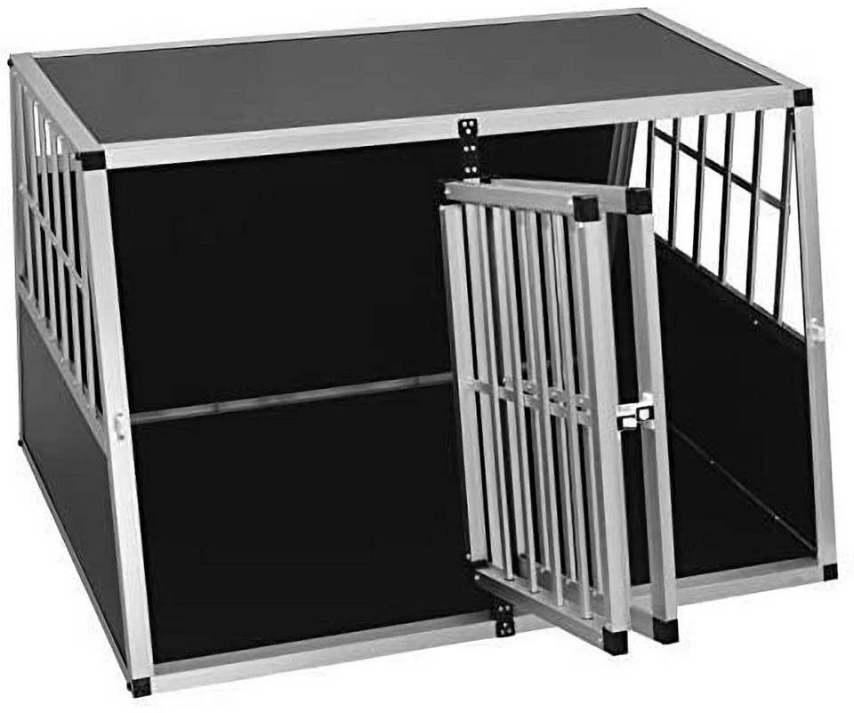 EUGAD Tiertransportbox, Hundetransportbox Alu Doppel Hundebox Reisebox für große Hunde Husky Samojede Weimaraner Labrador Deutscher Schäferhund Boxer 104x91x69cm 7 EUGAD Tiertransportbox, Hundetransportbox Alu Doppel Hundebox Reisebox für große Hunde Husky Samojede Weimaraner Labrador Deutscher Schäferhund Boxer 104x91x69cm – Bild 5