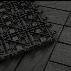 EUGAD WPC-Fliesen, WPC Fliesen Klickfliesen in Holzoptik 11 Stücke für 1m² Grau Anthrazit, Braun, Coffee, Hellgrau -EUGAD Verkäufe 1d29318a b102 5f8d a679 5da3695b8b30