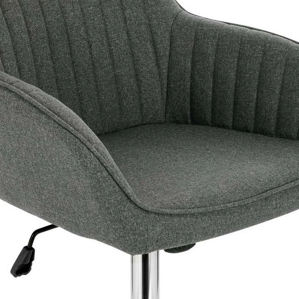 EUGAD Schreibtischstuhl, Bürostuhl Bürohocker Rollhocker aus Leinen Hellgrau Duneklgrau 15 EUGAD Schreibtischstuhl, Bürostuhl Bürohocker Rollhocker aus Leinen Hellgrau Duneklgrau – Bild 13