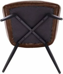 EUGAD Esszimmerstuhl, aus Kunstleder mit Armlehnen und Rückenlehne Gestell aus Metall Schwarz Braun, Dunkelbraun, Dunkelgrau -EUGAD Verkäufe 1ef525f9 f0c2 538b bbd0 98a7c2c49ae6