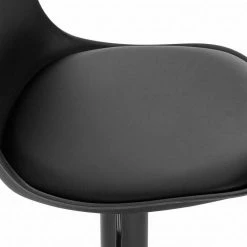 EUGAD Barhocker, mit Rückenlehne, Barstühle Höhenverstellbar und 360° Drehbar, Zeitgenössisch für Esszimmer, Bar Schwarz Grau -EUGAD Verkäufe 1f6e5176 6452 5350 ae53 c653482811f4