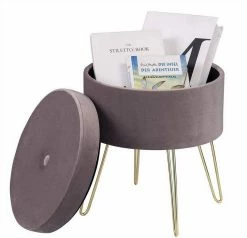 EUGAD Sitzhocker, Samthocker mit Stauraum, rund, mit stabilen goldenen Metallfüßen, Türkis Dunkelgrau, Dunkelgrün, Hellgrau, Rosa, Türkis 47 EUGAD Sitzhocker, Samthocker mit Stauraum, rund, mit stabilen goldenen Metallfüßen, Türkis Dunkelgrau, Dunkelgrün, Hellgrau, Rosa, Türkis -EUGAD Verkäufe 1f947e20 e93f 5a66 999c 5c2fd72f9d6f