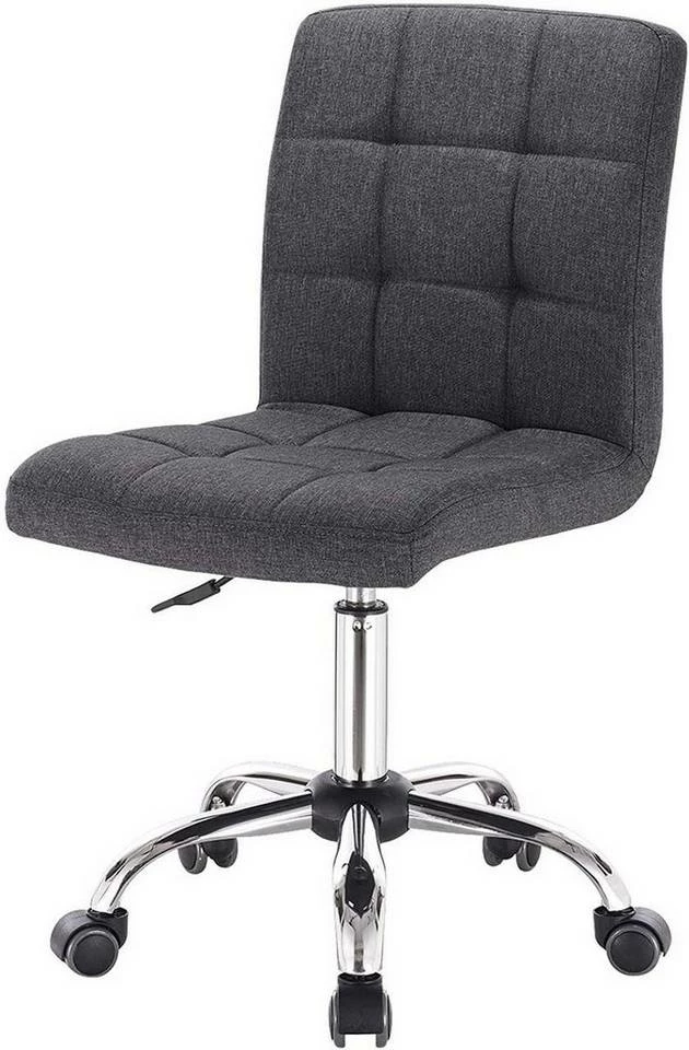 EUGAD Schreibtischstuhl, Bürohocker Schreibtischstuhl Rollhocker drehbar höhenverstellbar Stoffbezug Metall Dunkelgrau, Hellgrau 10 EUGAD Schreibtischstuhl, Bürohocker Schreibtischstuhl Rollhocker drehbar höhenverstellbar Stoffbezug Metall Dunkelgrau, Hellgrau – Bild 8