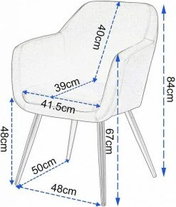 EUGAD Polsterstuhl (1 Stück), Küchenstuhl Samt Stuhl Sessel mit Armlehne, Metallbeine, für Esszimmer Wohnzimmer, Schwarz Dunkelgrau 34 EUGAD Polsterstuhl (1 Stück), Küchenstuhl Samt Stuhl Sessel mit Armlehne, Metallbeine, für Esszimmer Wohnzimmer, Schwarz Dunkelgrau -EUGAD Verkäufe 210e957c ea52 5c97 bd7a 0f357c427768