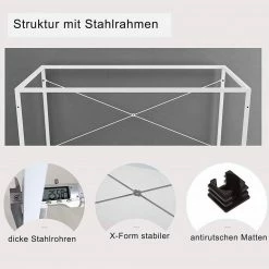 EUGAD Schreibtisch, Computertisch Esstisch Holz Stahl 80x60x70 cm Holz Vintage+schwarz Hell Eiche+schwarz, Hell Eiche+weiß, Marmor+schwarz -EUGAD Verkäufe 21a55051 8159 57c7 96d8 21e4b0131a4b