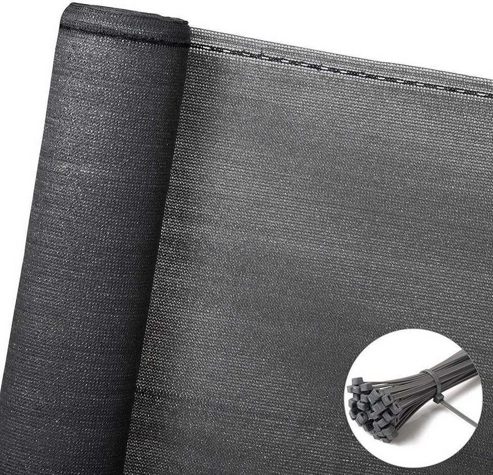EUGAD Blende, Schattiernetz Zaunblende HDPE Windschutz Anthrazit 180 x 1000 cm 4 EUGAD Blende, Schattiernetz Zaunblende HDPE Windschutz Anthrazit 180 x 1000 cm – Bild 3