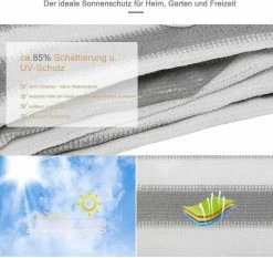 EUGAD Sonnensegel »0192ZYF«, Sonnenschutz HDPE Wasserdurchlässig UV-Schutz -EUGAD Verkäufe 25ebc8d8 adee 50a7 9d7d 65be5d74eef8