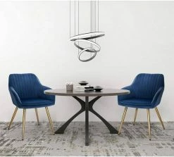 EUGAD Esszimmerstuhl, stühle 2er-Set,Samt,mit goldener Metallbeinen Blau, Bordeaux, Dunkelgrau, Dunkelgrün, Hellgrau, Rosa, Schwarz -EUGAD Verkäufe 2737bf76 c909 52c5 9754 f37e136b14cb