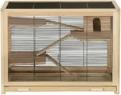 EUGAD Kleintierkäfig, Hamsterkäfig Holz Groß Mäusekäfig Nagerkäfig Nagervilla Dreistöckig 62x50x86cm -EUGAD Verkäufe 2759759e f805 5c7d b18f fc9da7f3f72b