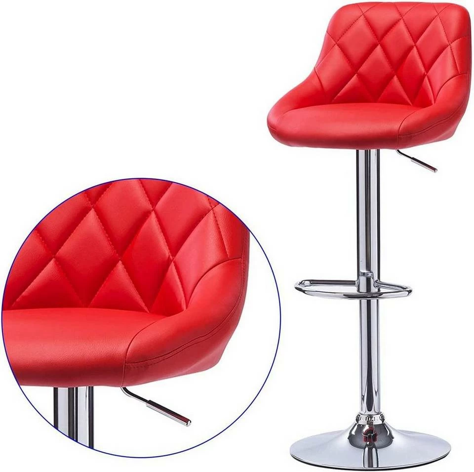 EUGAD Barhocker, 2er-Set Barstühle, höhenverstellbar, 360°drehbar Weiß Bordeaux, Cremeweiß, Grau, Khaki, Rot, Schwarz, Weiß 30 EUGAD Barhocker, 2er-Set Barstühle, höhenverstellbar, 360°drehbar Weiß Bordeaux, Cremeweiß, Grau, Khaki, Rot, Schwarz, Weiß – Bild 28