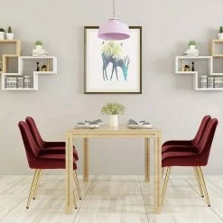 EUGAD Esszimmerstuhl (2 Stück), Küchenstuhl Wohnzimmerstuhl Sitzfläche aus Samt mit Metallbeine,Stuhl für Esszimmer Wohnzimmer Küche, Hellgrau Bordeaux, Dunkelgrau, Dunkelgrün, Rosa 43 EUGAD Esszimmerstuhl (2 Stück), Küchenstuhl Wohnzimmerstuhl Sitzfläche aus Samt mit Metallbeine,Stuhl für Esszimmer Wohnzimmer Küche, Hellgrau Bordeaux, Dunkelgrau, Dunkelgrün, Rosa -EUGAD Verkäufe 2a023309 d815 4820 89cf edf047a7e241