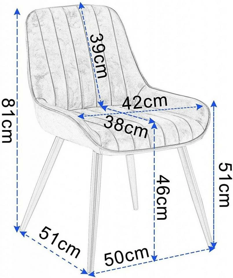 EUGAD Esszimmerstuhl, 4 Stücke Retro Küchenstuhl Sitzfläche aus PU mit Metallbeine Schwarz Braun, Dunkelbraun, Dunkelgrün, Grau 26 EUGAD Esszimmerstuhl, 4 Stücke Retro Küchenstuhl Sitzfläche aus PU mit Metallbeine Schwarz Braun, Dunkelbraun, Dunkelgrün, Grau – Bild 24