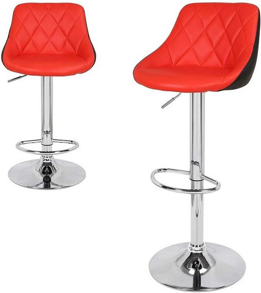 EUGAD Barhocker, 2er-Set Barstühle, höhenverstellbar, 360°drehbar Weiß Bordeaux, Cremeweiß, Grau, Khaki, Rot, Schwarz, Weiß 27 EUGAD Barhocker, 2er-Set Barstühle, höhenverstellbar, 360°drehbar Weiß Bordeaux, Cremeweiß, Grau, Khaki, Rot, Schwarz, Weiß – Bild 25