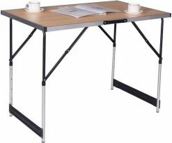 EUGAD Campingtisch, Campingtisch Alu Klapptisch, Tischplatte aus MDF, Schwarz Eiche, Grau -EUGAD Verkäufe 2ebceed8 31f8 5219 a805 0cbac6e6b533