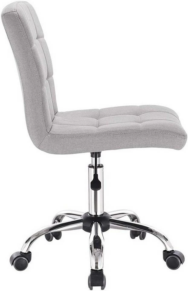 EUGAD Schreibtischstuhl, Bürohocker Schreibtischstuhl Rollhocker drehbar höhenverstellbar Stoffbezug Metall Dunkelgrau, Hellgrau 7 EUGAD Schreibtischstuhl, Bürohocker Schreibtischstuhl Rollhocker drehbar höhenverstellbar Stoffbezug Metall Dunkelgrau, Hellgrau – Bild 5