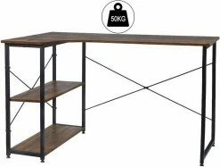 EUGAD Schreibtisch, PC-Tisch Bürotisch Arbeitstisch mit Bücherregal Holz 120x74x71,5 cm Hell Eiche Holz Vintage, Weiß+Hell Eiche 35 EUGAD Schreibtisch, PC-Tisch Bürotisch Arbeitstisch mit Bücherregal Holz 120x74x71,5 cm Hell Eiche Holz Vintage, Weiß+Hell Eiche -EUGAD Verkäufe 2f469e34 294f 5a30 b544 0326be5e2c7a