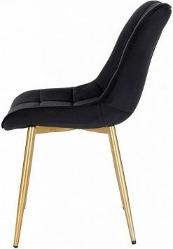 EUGAD Esszimmerstuhl, 6er-Set Küchenstühle Wohnzimmerstuhl mit Rückenlehne, Samt Sitzfläche, Gold Beine Schwarz Dunkelgrün, Grau, Rosa -EUGAD Verkäufe 302c5224 60af 59a9 9349 0ead31542090