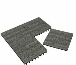 EUGAD WPC-Fliesen, WPC Fliesen Klickfliesen in Holzoptik 11 Stücke für 1m² Grau Anthrazit, Braun, Coffee, Hellgrau -EUGAD Verkäufe 306f522e 6dc4 5a5a b9a4 36def4088931