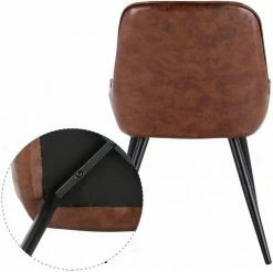 EUGAD Esszimmerstuhl, 2 Stücke Esszimmerstuhl Küchenstuhl Kunstleder Braun, Dunkelbraun, Dunkelgrün, Grau, Schwarz 64 EUGAD Esszimmerstuhl, 2 Stücke Esszimmerstuhl Küchenstuhl Kunstleder Braun, Dunkelbraun, Dunkelgrün, Grau, Schwarz -EUGAD Verkäufe 307e5104 7e0f 5883 a67a 8a8dfb41ba48